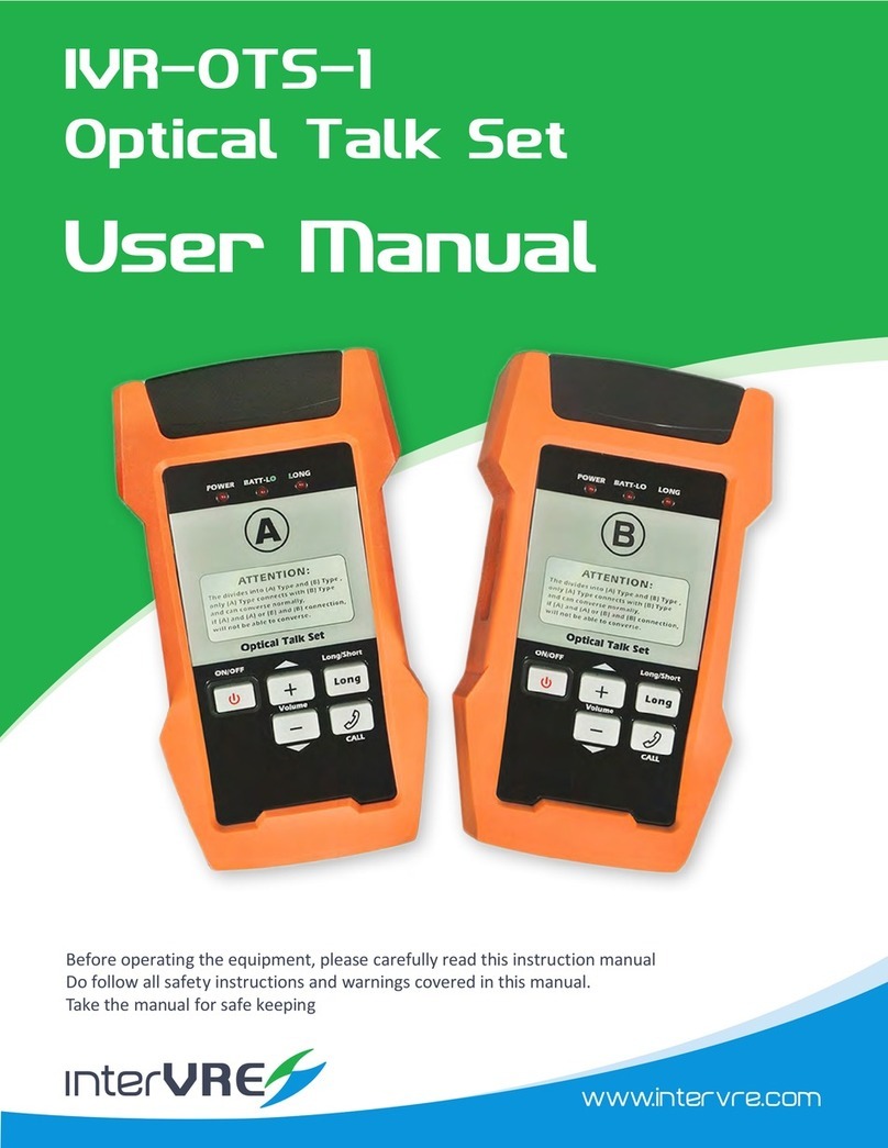 intervre IVR-OTS-1 Manuel utilisateur