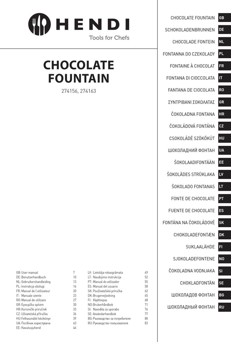 Hendi 274156 Manuel utilisateur