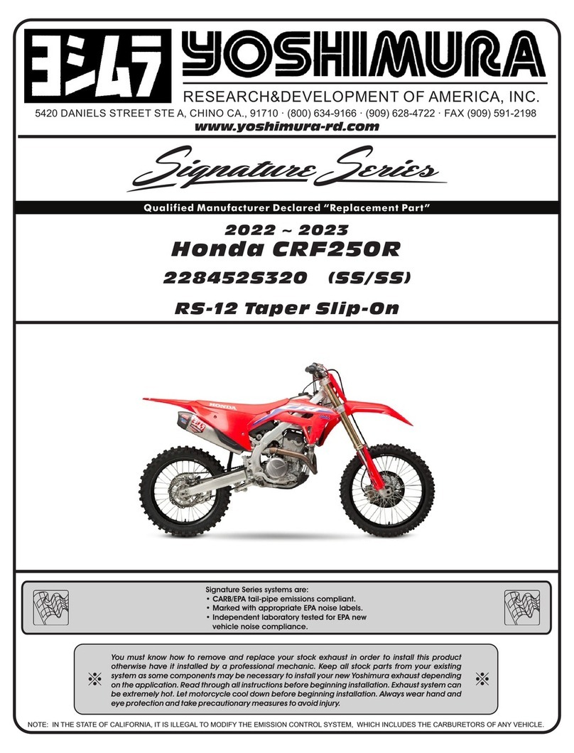 Yoshimura RS-12 Manuel utilisateur