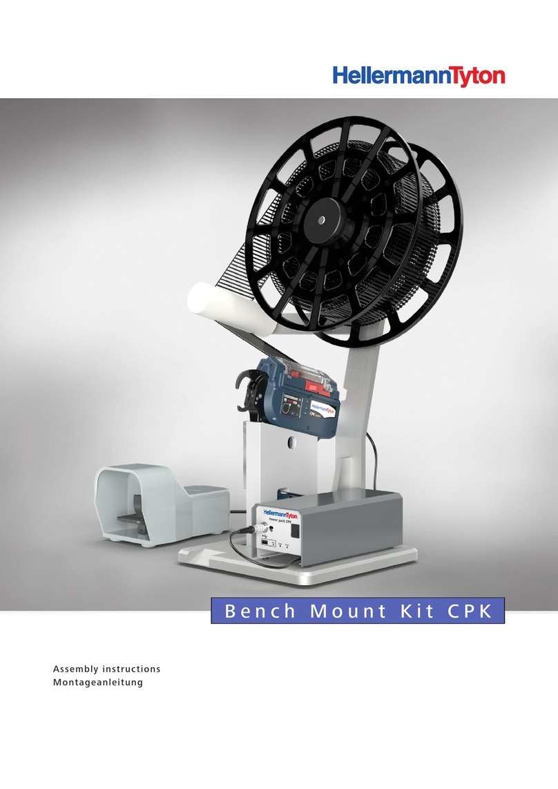 Hellermann Tyton Bench mount kit CPK Manuel utilisateur