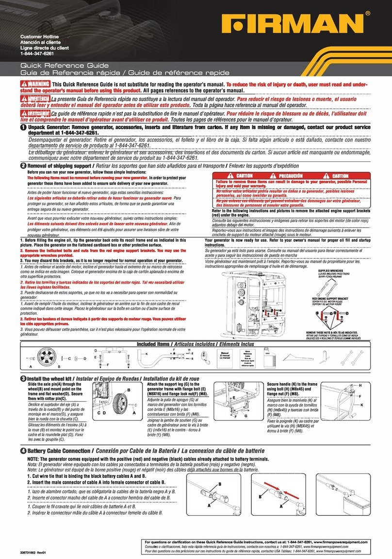 Firman P03612 Manuel utilisateur