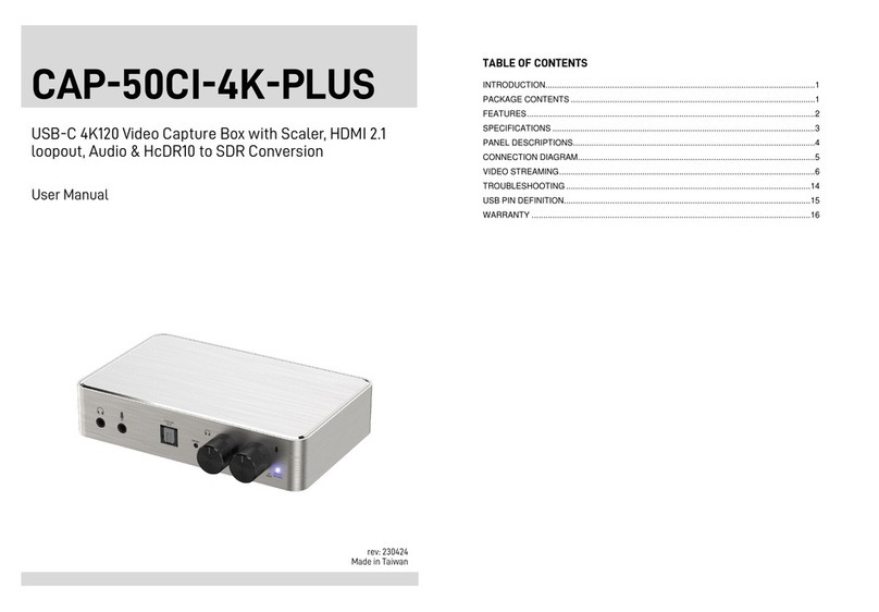 GoMax Electronics CAP-50CI-4K-PLUS Manuel utilisateur