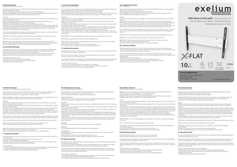 Exelium X-FLAT Manuel utilisateur
