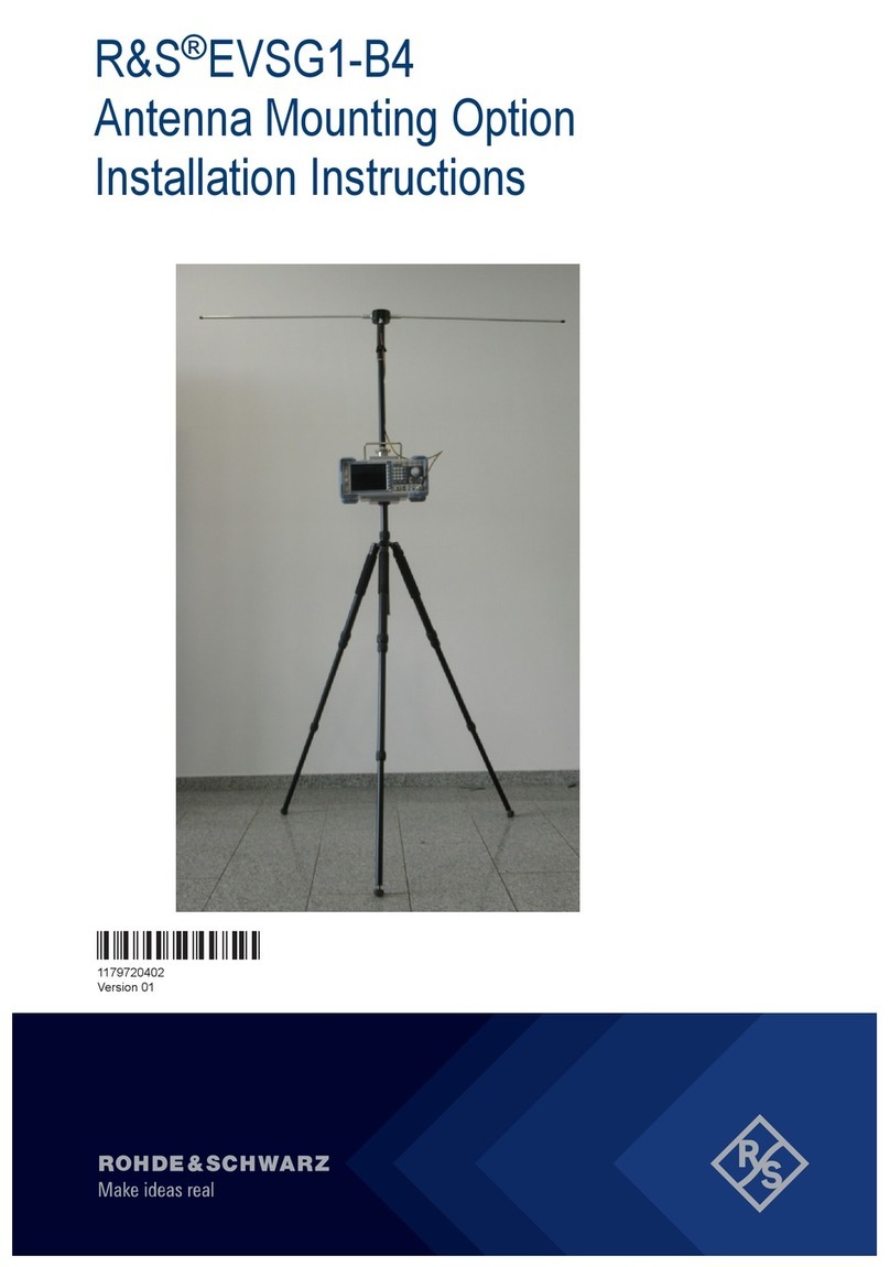 Rohde & Schwarz EVSG1-B4 Manuel utilisateur