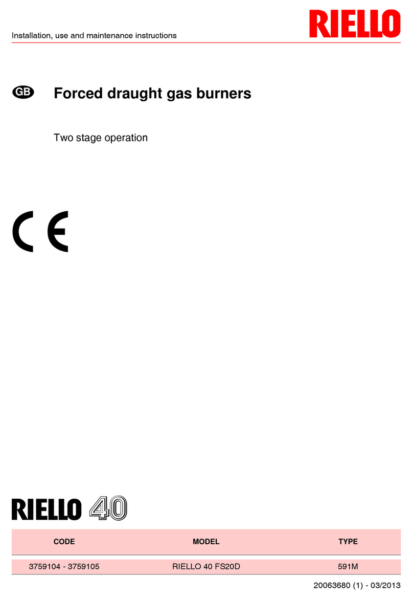 Riello 40 FS20D Guide de démarrage rapide