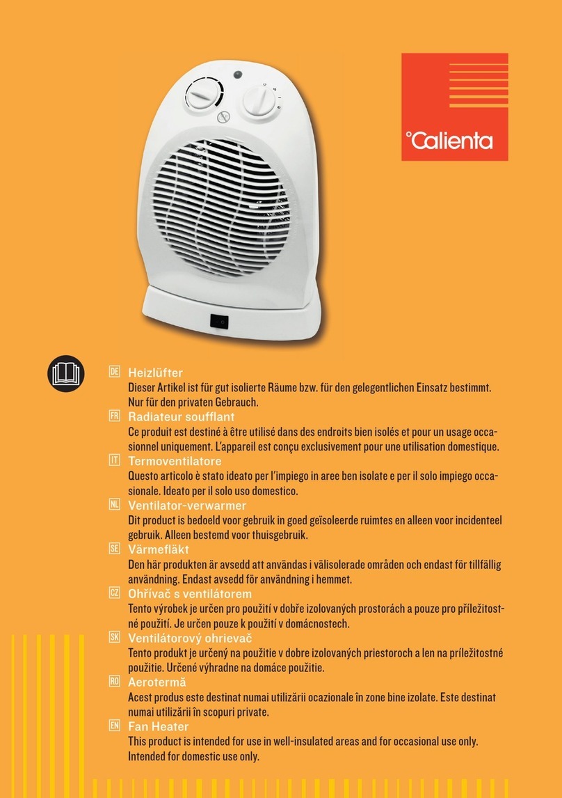 Calienta 10624089 Manuel utilisateur