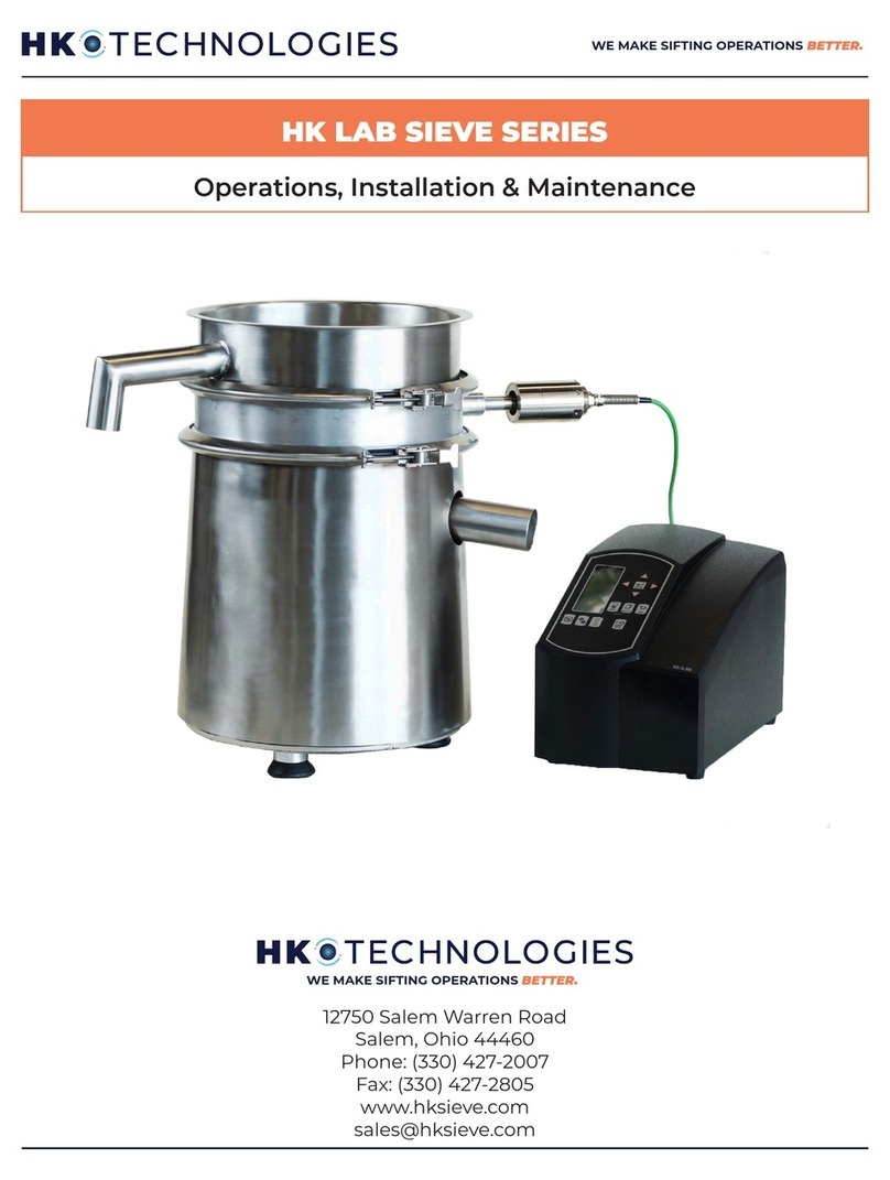 HK SIEVE Series Manuel utilisateur