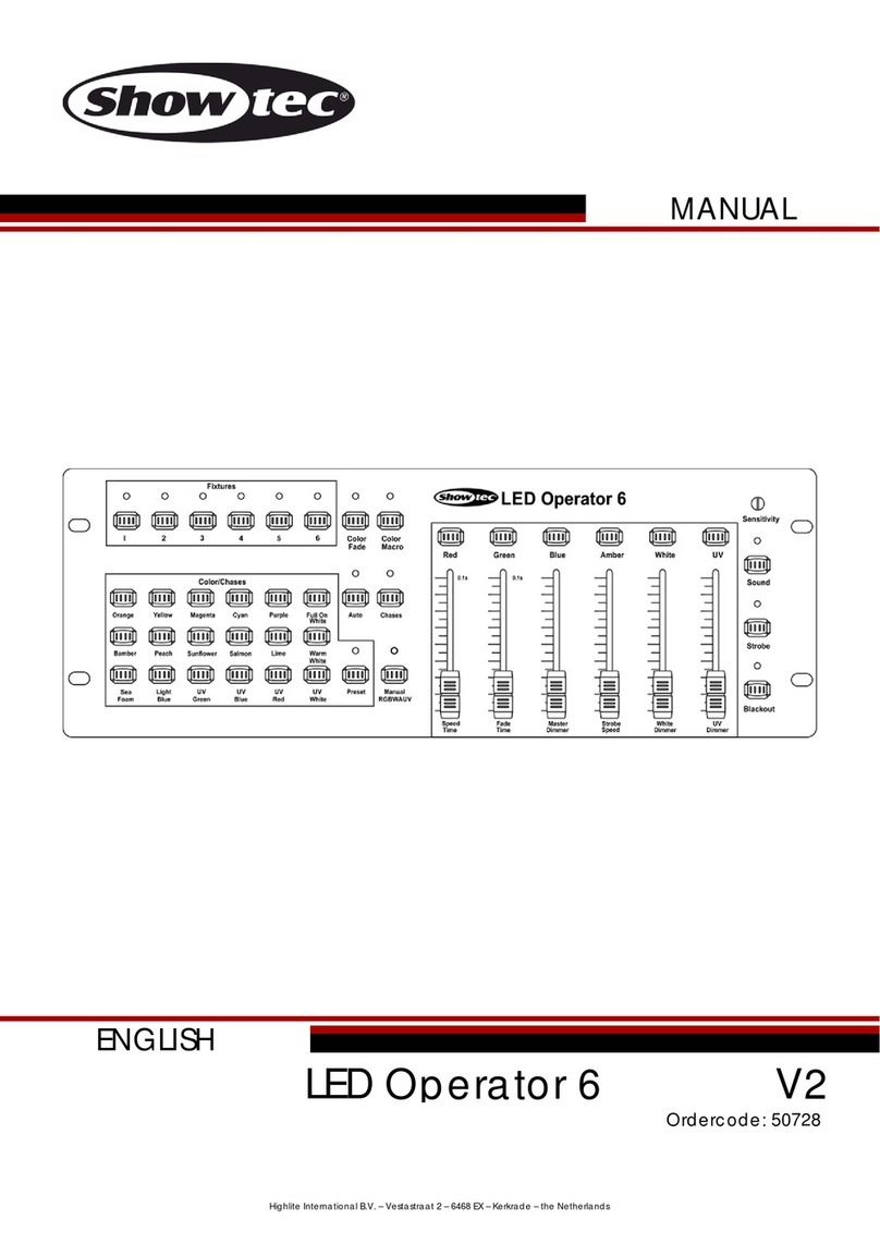 Show Tec LED Operator 6 V2 Manuel utilisateur