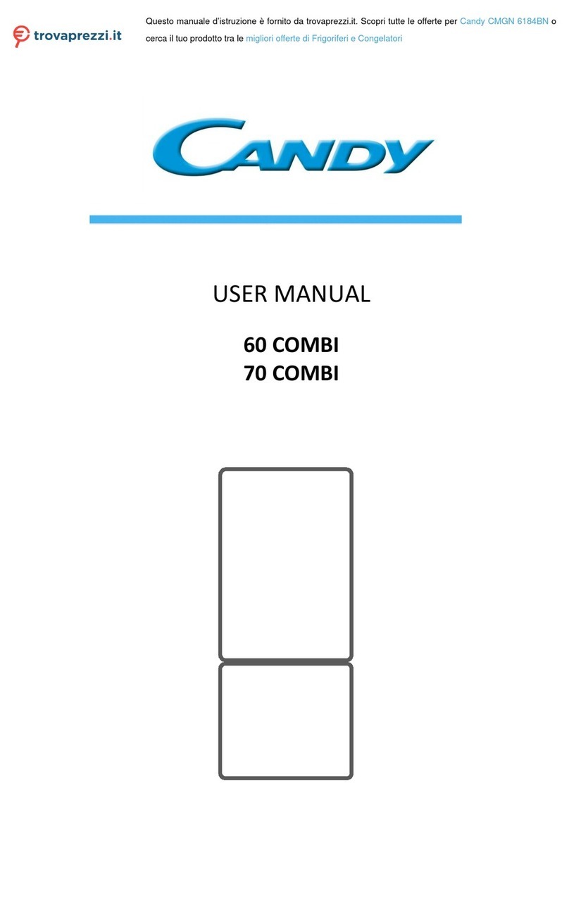Candy 70 COMBI Manuel utilisateur