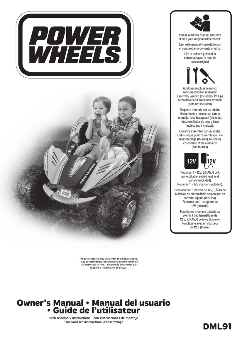 Power Wheels DML91 Manuel utilisateur