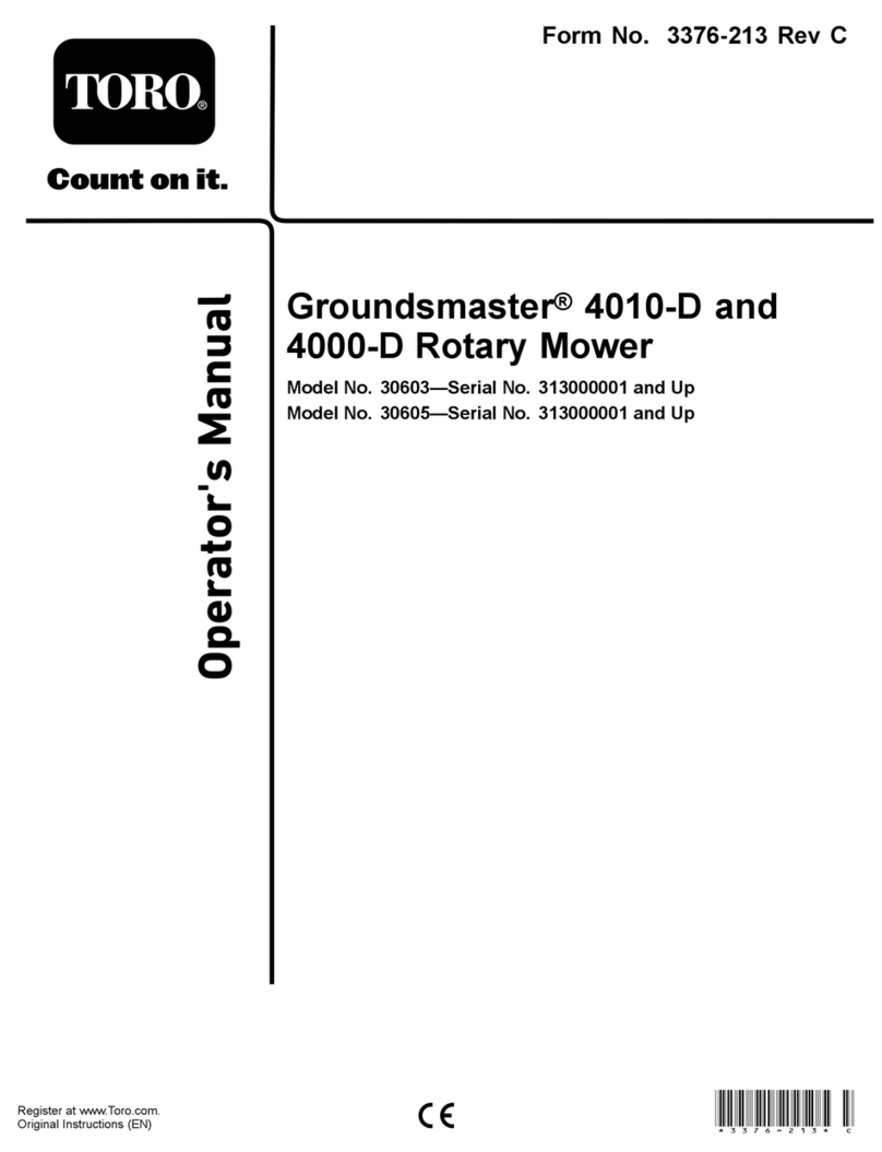 Toro Groundsmaster 4010-D Manuel utilisateur