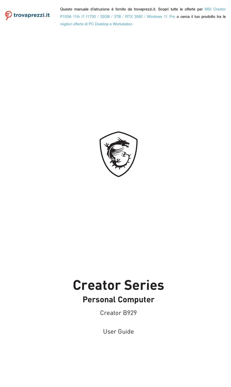 MSI Creator Series Manuel utilisateur