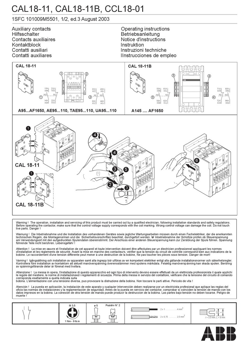 ABB CAL18-11 Manuel utilisateur