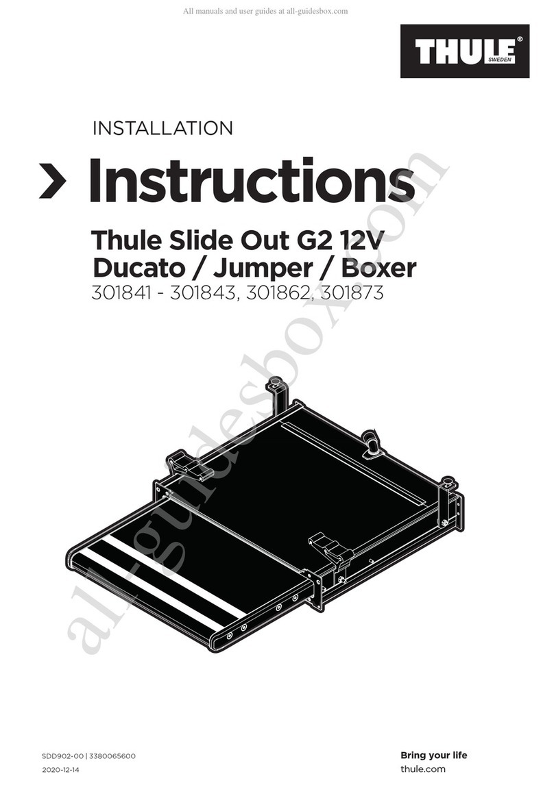 Thule Slide Out G2 12V Ducato Manuel utilisateur