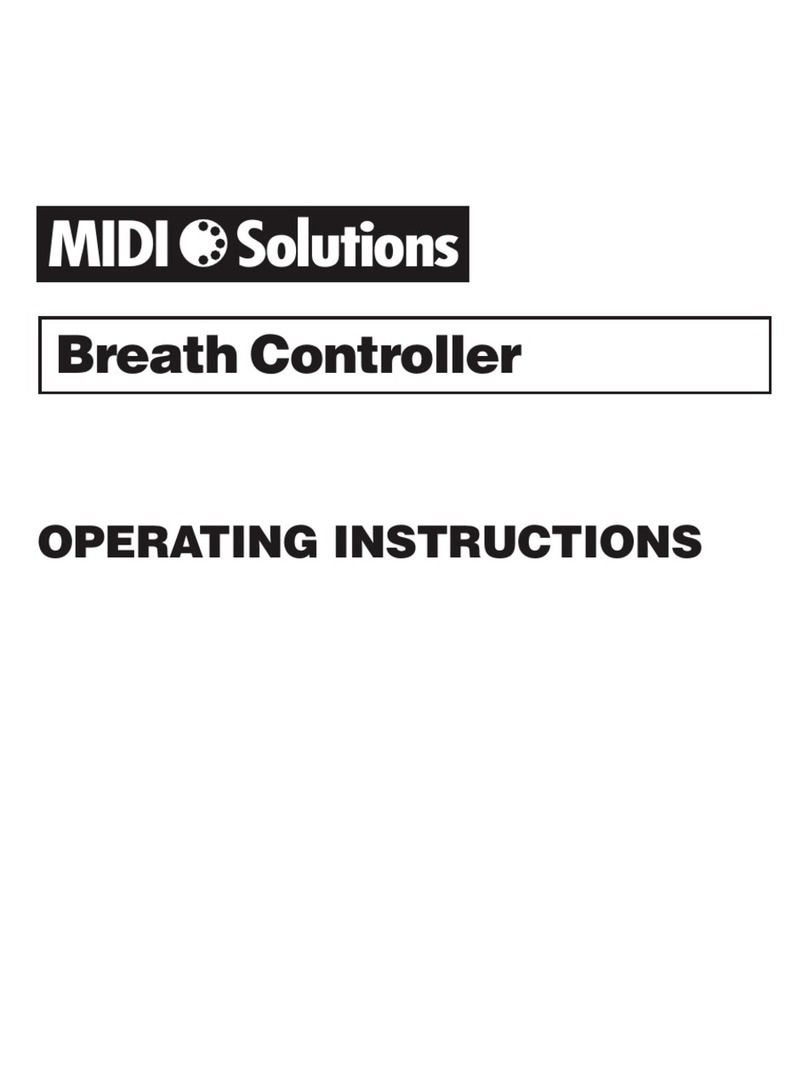 Midi Solutions Breath Controller Manuel utilisateur