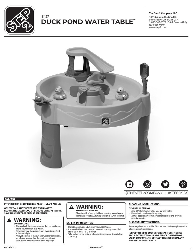 Step 2 DUCK POND WATER TABLE Manuel utilisateur