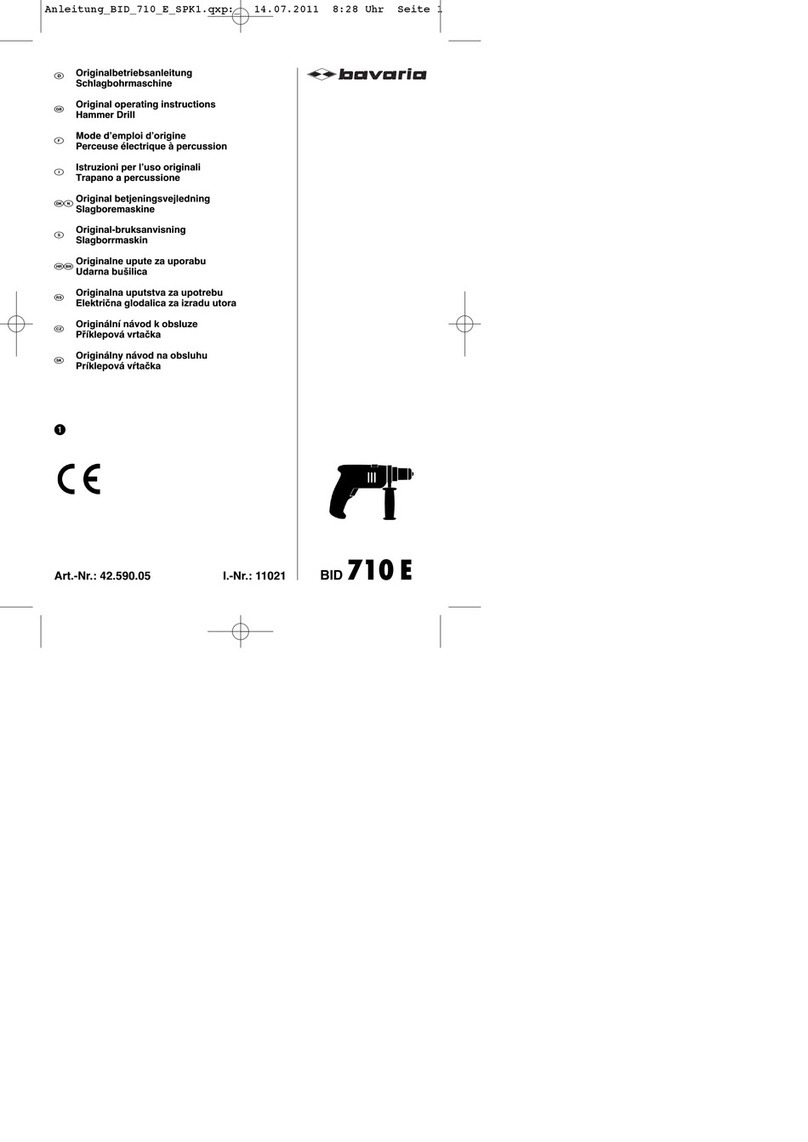 Bavaria BID 710 E Manuel utilisateur