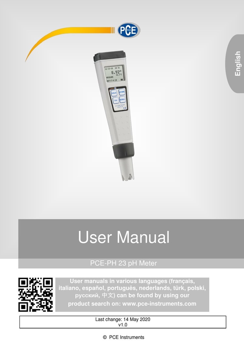 PCE Instruments PCE-PH 23 Manuel utilisateur