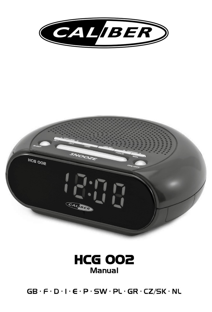 Caliber HCG 002 Manuel utilisateur