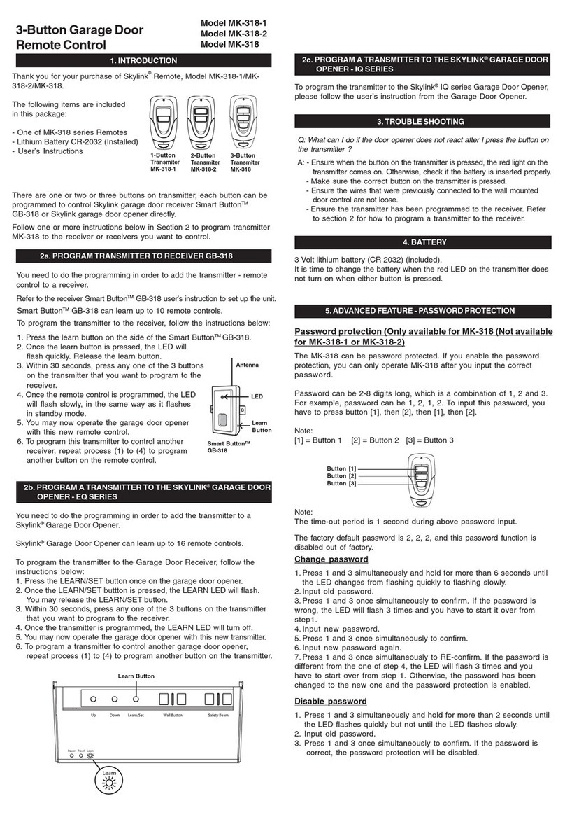 SkyLink MK-318 Manuel utilisateur