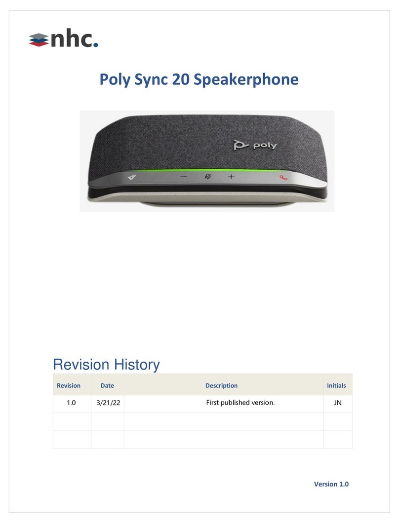 Poly SYNC 20 Series Manuel utilisateur Poly SYNC 20 Series Manuel utilisateur