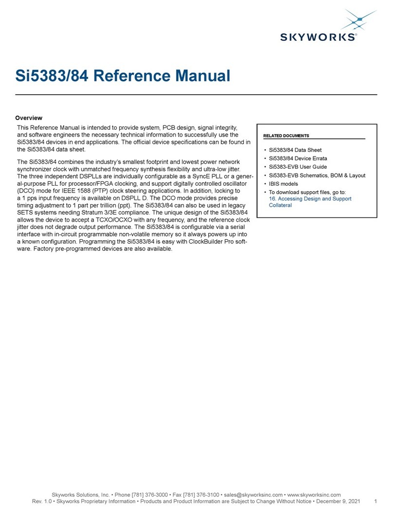 Skyworks Si5383 Manuel utilisateur