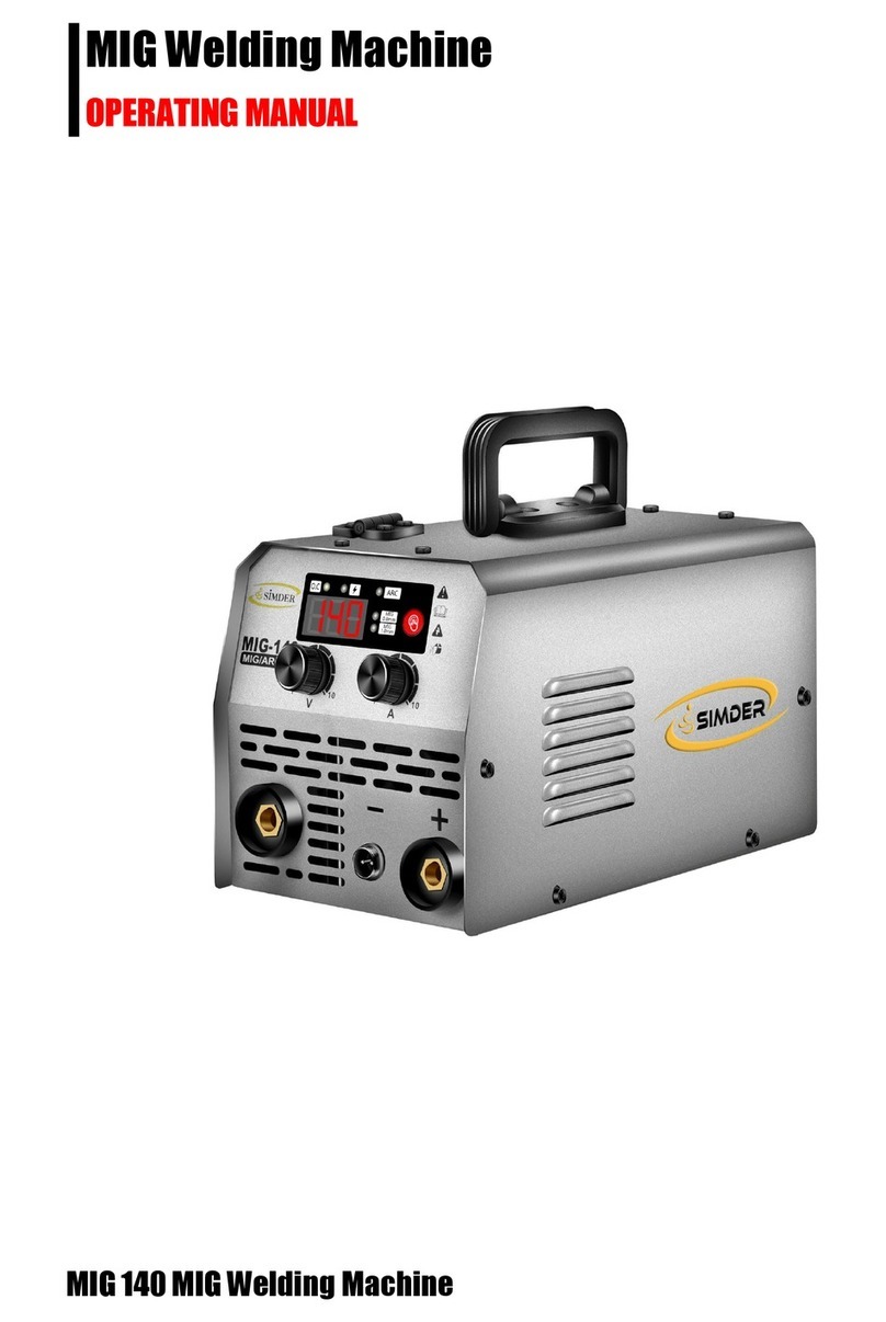 Simder MIG 140 Manuel utilisateur