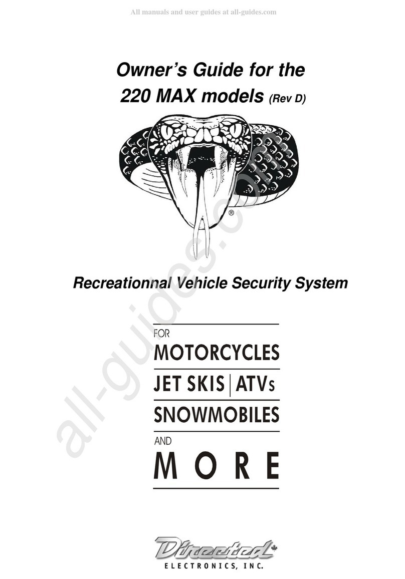Directed Electronics 220 MAX Manuel utilisateur