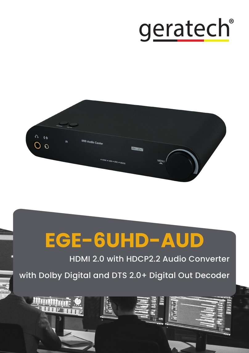 geratech EGE-6UHD-AUD Manuel utilisateur