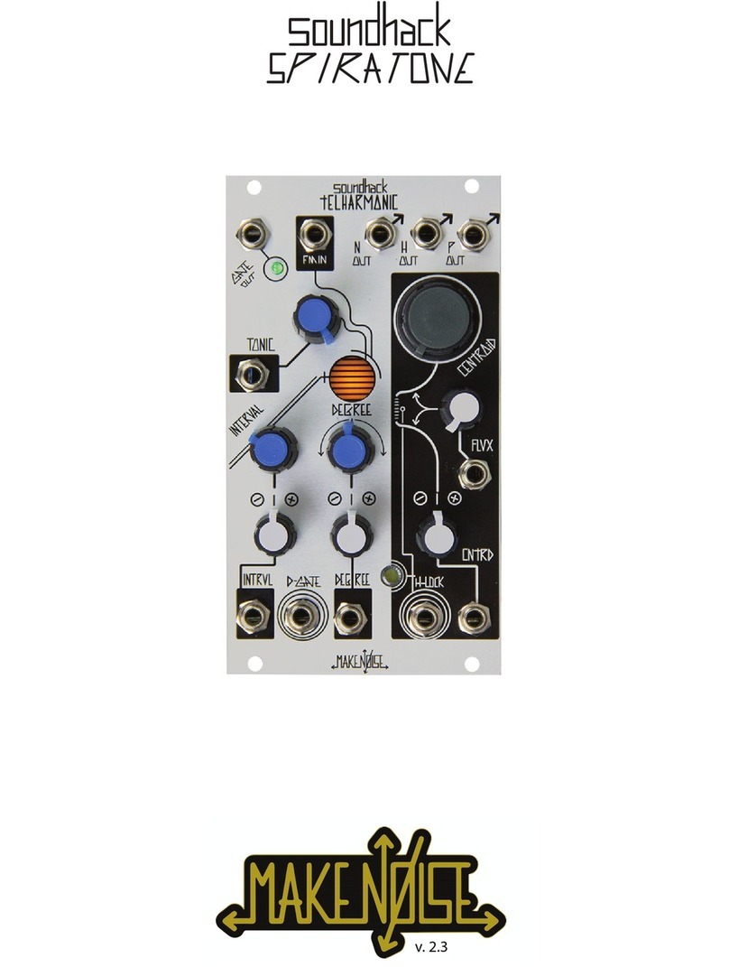 Make Noise Soundhack SPIRATONE Manuel utilisateur