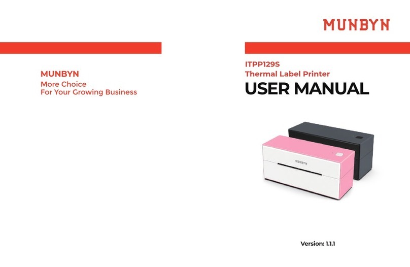 MUNBYN ITPP129S Manuel utilisateur