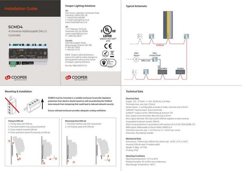 Cooper SCMD4 Manuel utilisateur