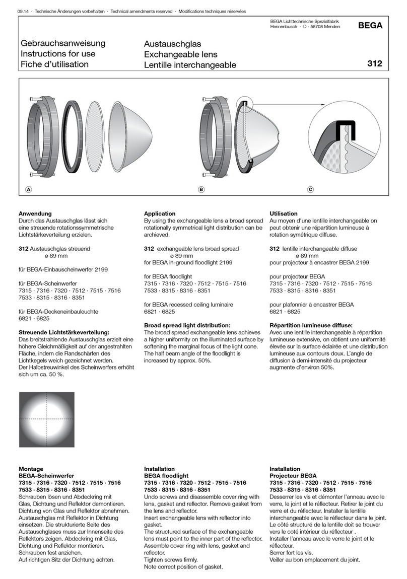 BEGA 312 Manuel utilisateur
