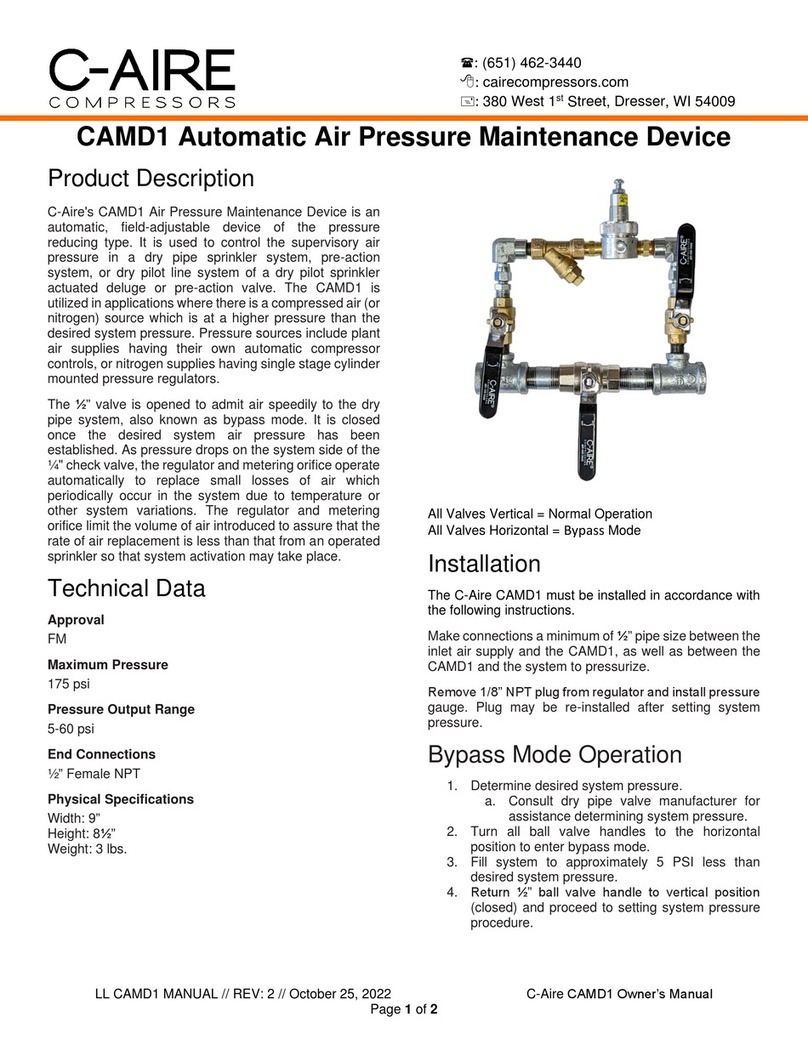C-Aire CAMD1 Manuel utilisateur