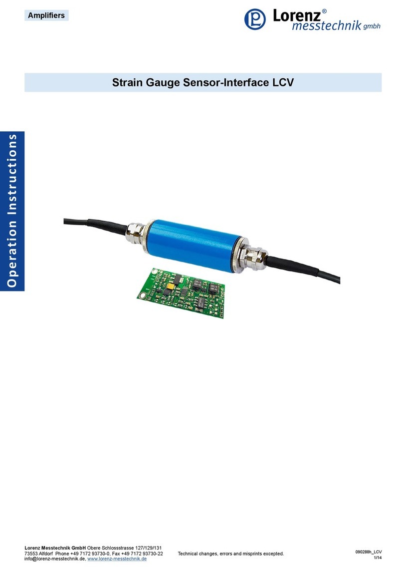 LORENZ MESSTECHNIK LCV Manuel utilisateur LORENZ MESSTECHNIK LCV Manuel utilisateur