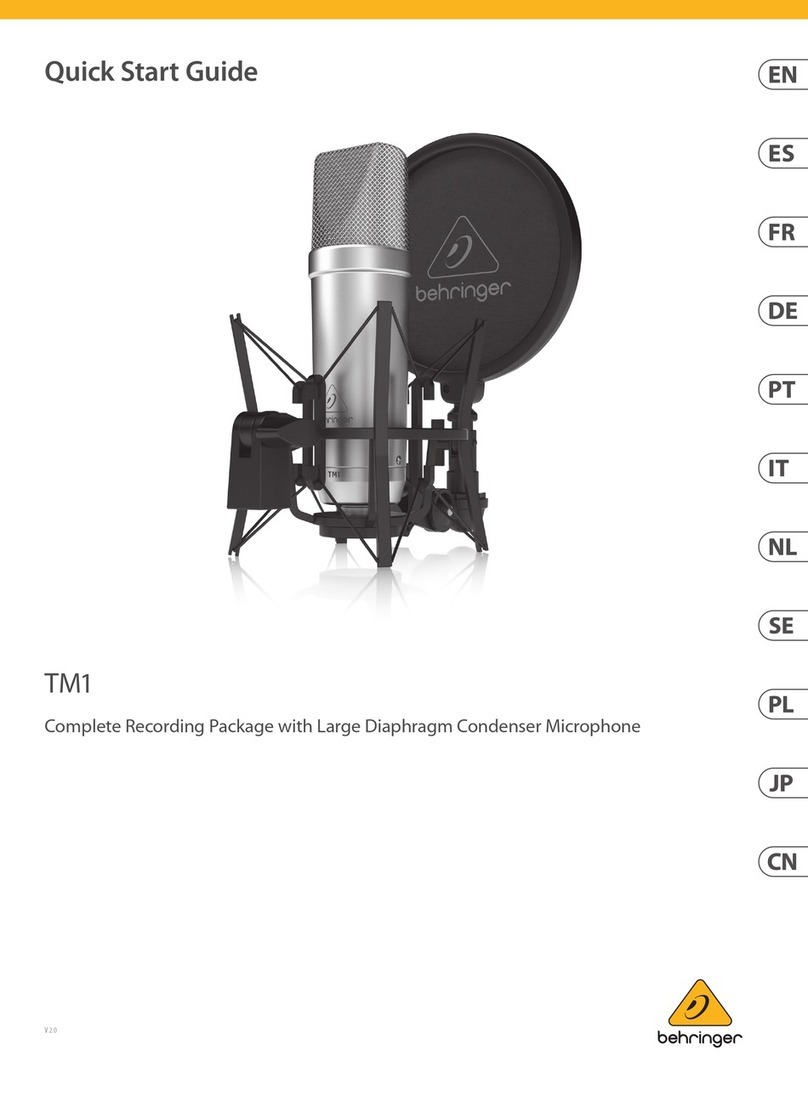 Behringer TM1 Manuel utilisateur