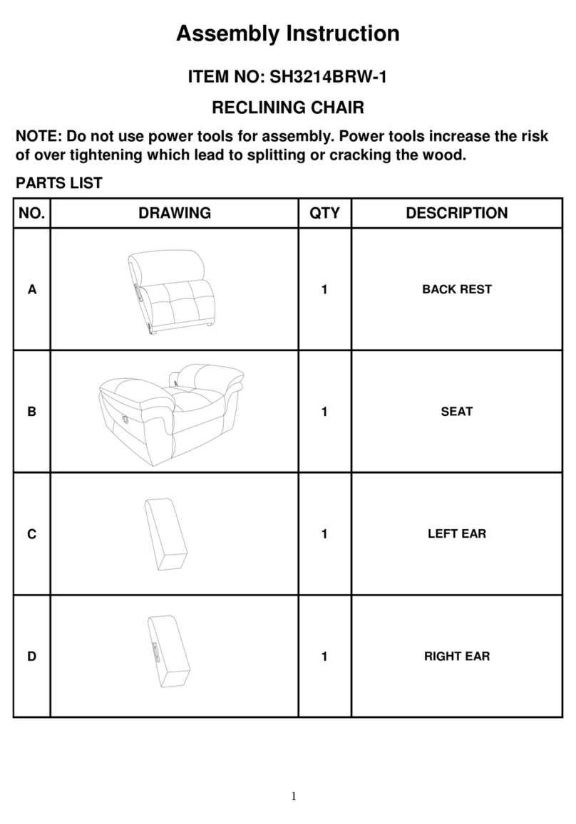 Homelegance SH3214BRW-1 Manuel utilisateur