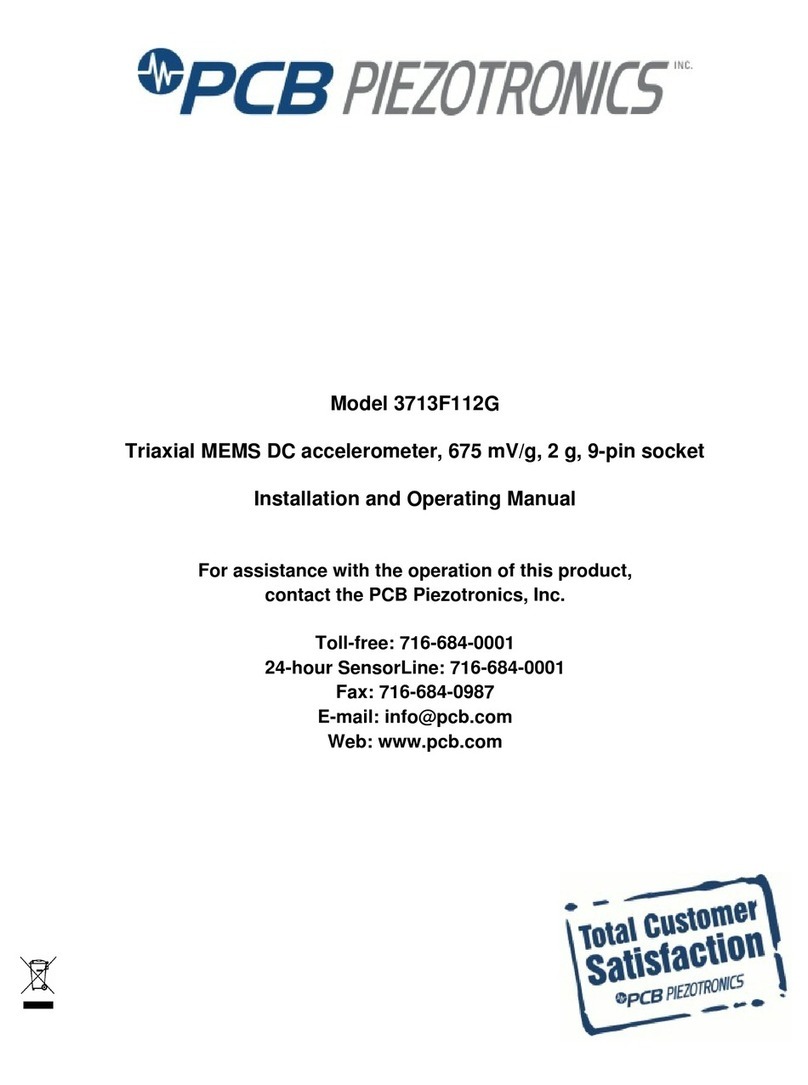 PCB Piezotronics 3713F112G Manuel utilisateur