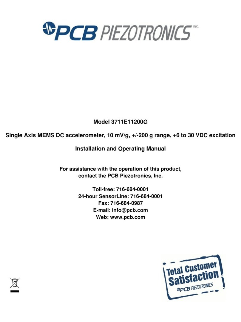 PCB Piezotronics 3711E11200G Manuel utilisateur