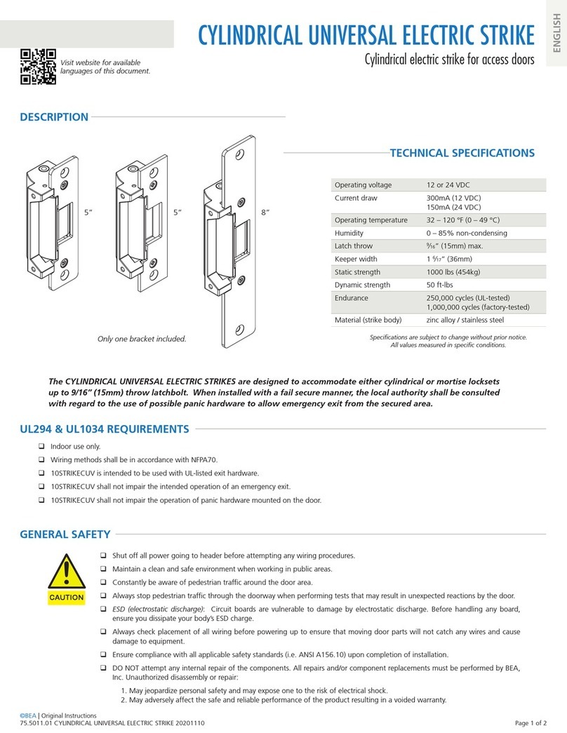 BEA UL294 Manuel utilisateur