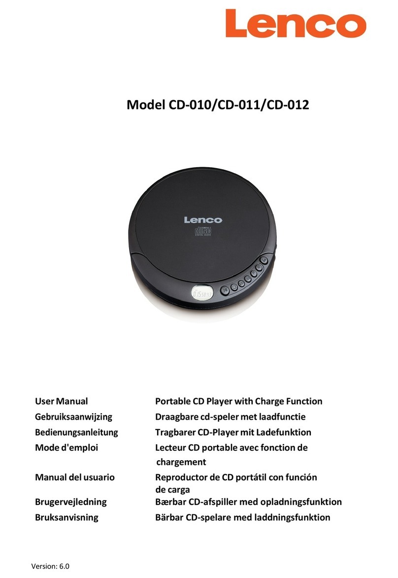 LENCO CD-011 Manuel utilisateur