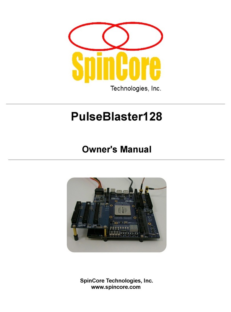 SpinCore Technologies PulseBlaster128 Manuel utilisateur