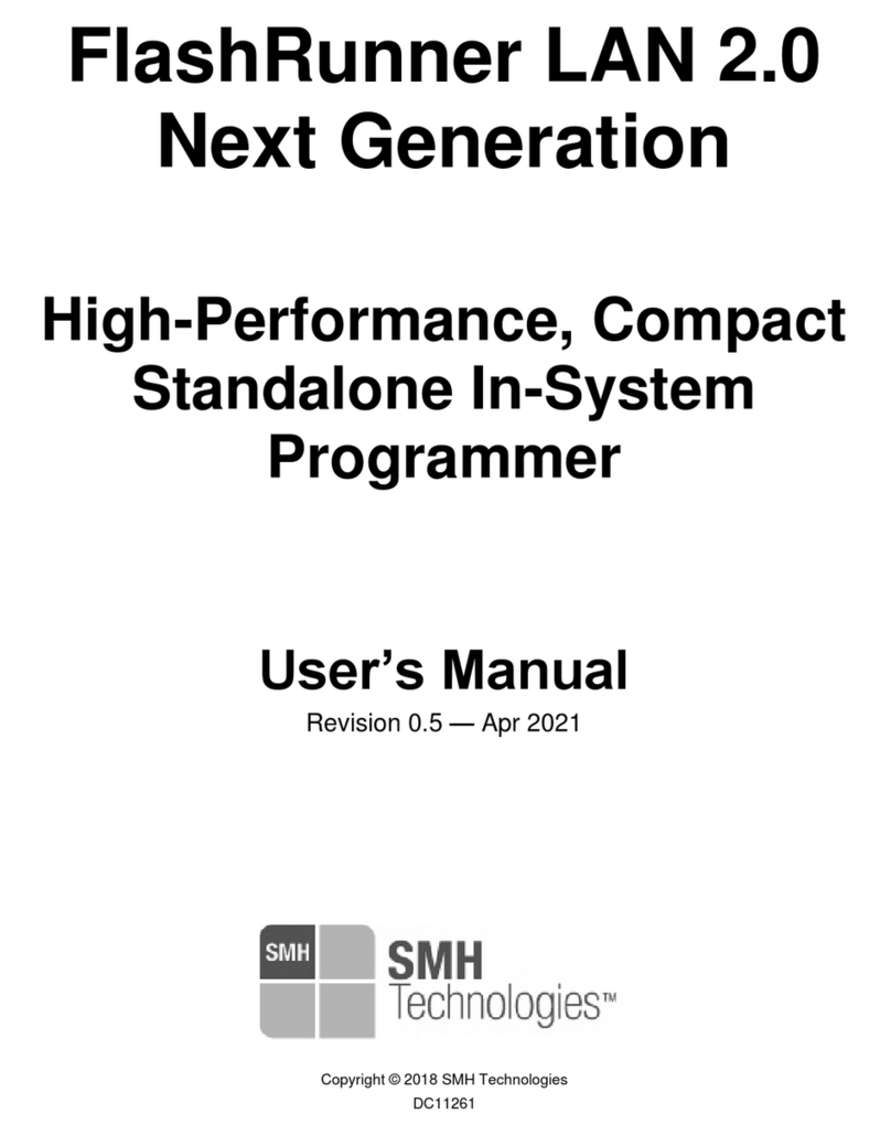 SMH Technologies FlashRunner LAN 2.0 Manuel utilisateur