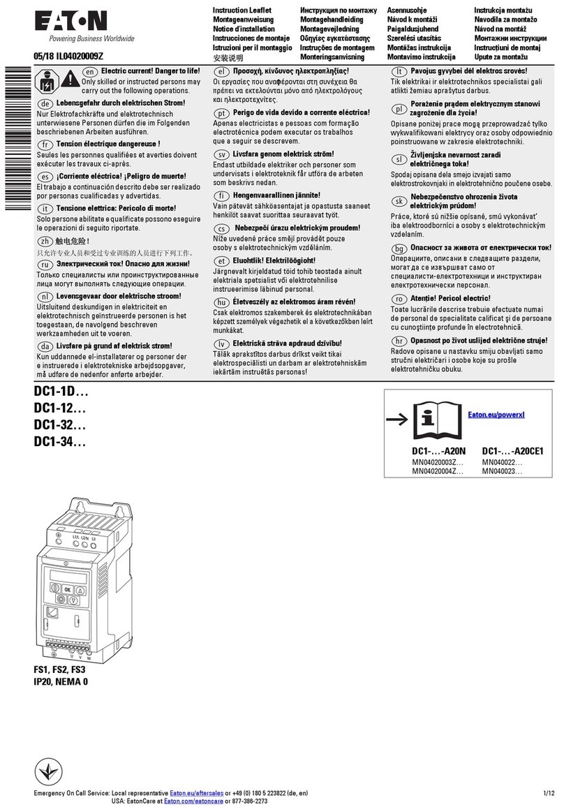 Eaton DC1-1D Series Manuel Eaton DC1-1D Series Manuel
