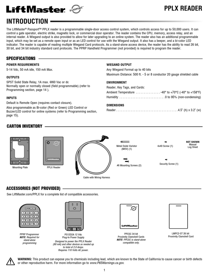 Chamberlain Passport PPLX Manuel utilisateur