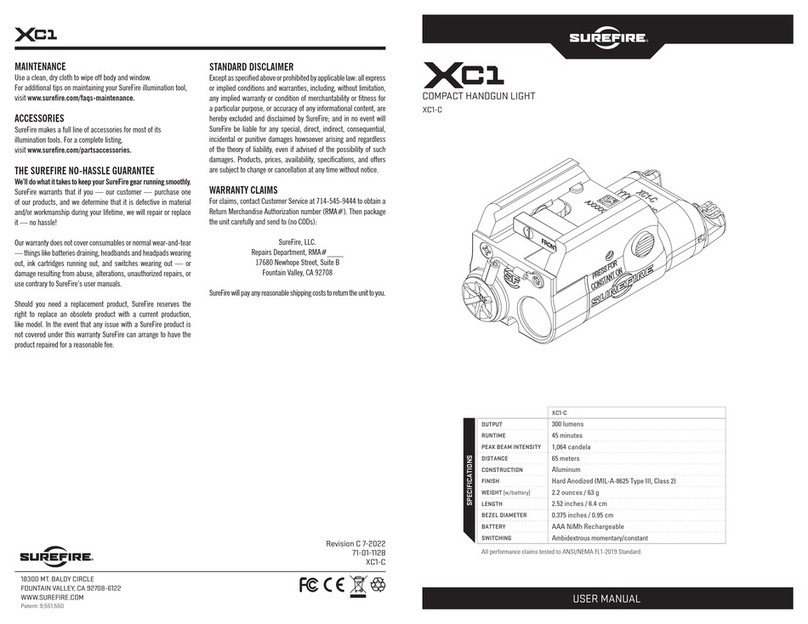 Superfire XC1 Manuel utilisateur