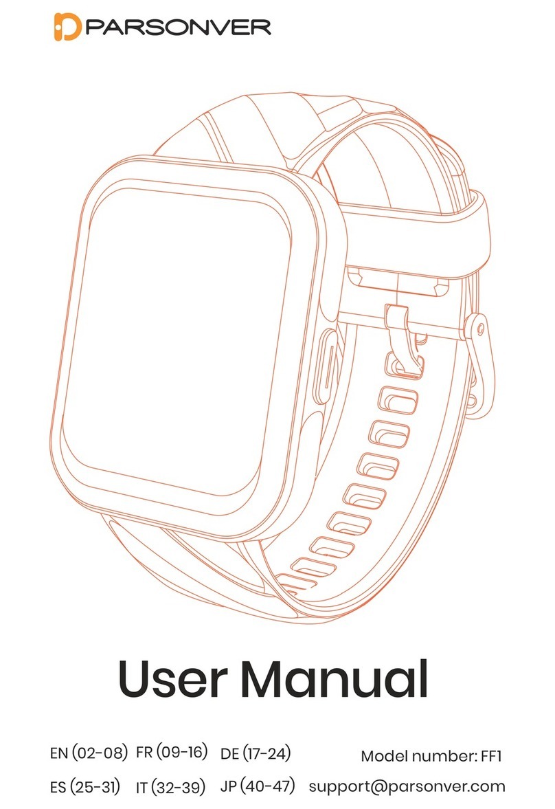 PARSONVER FF1 Manuel utilisateur