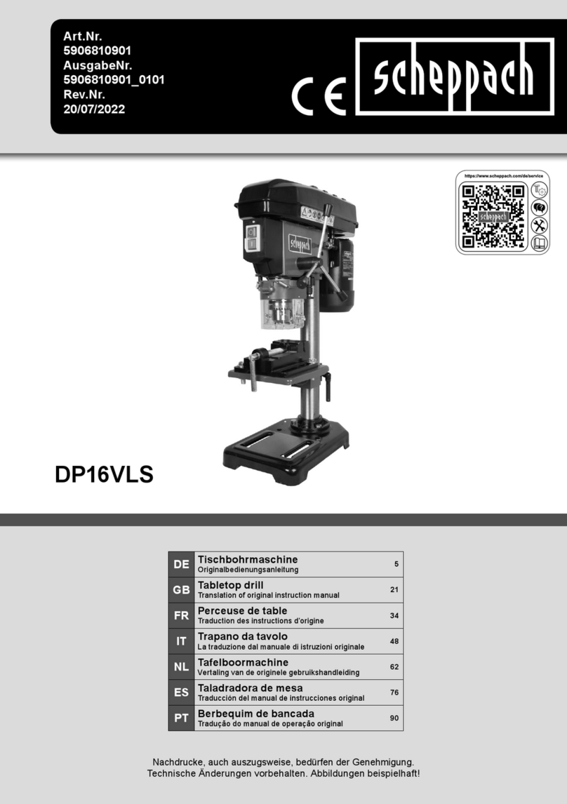 Scheppach DP16VLS Manuel utilisateur