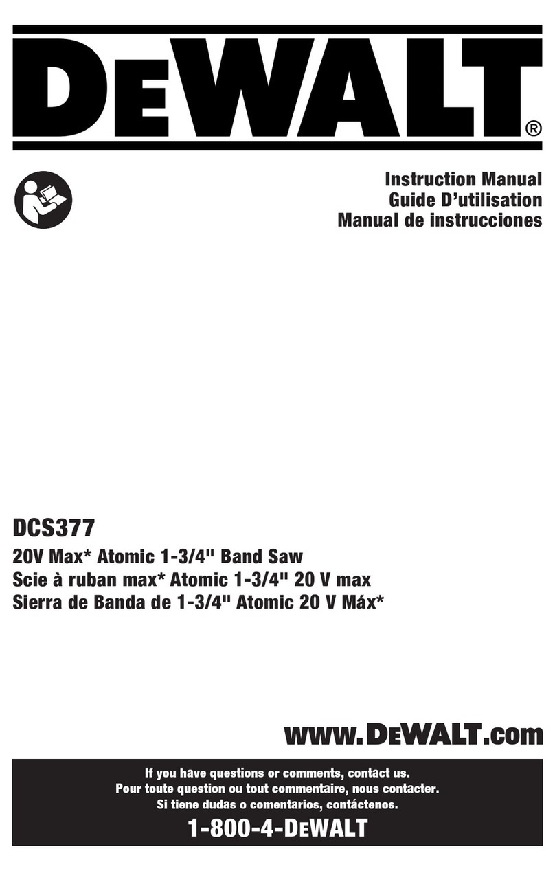 DeWalt DCS377E1 Manuel utilisateur