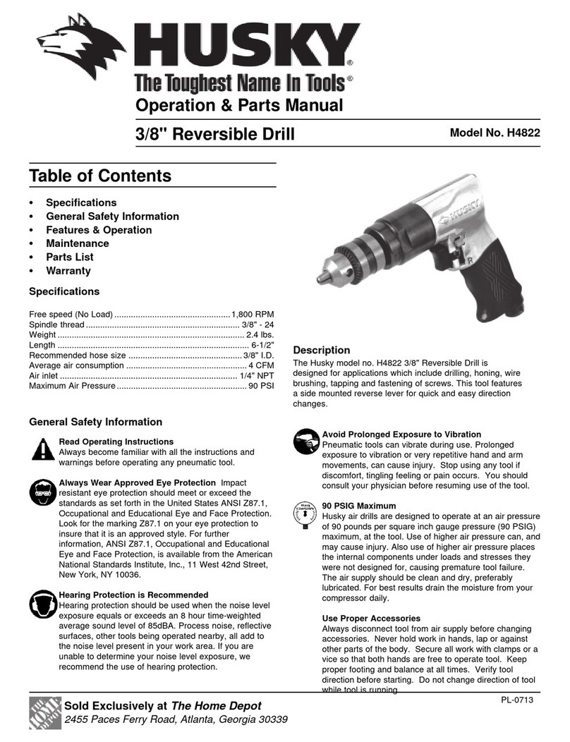 Husky H4822 Guide d'application